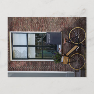 Postal Bicicleta de madera