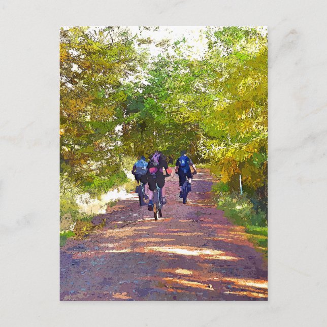 POSTAL BICICLETA DE MONTAÑA (Anverso)