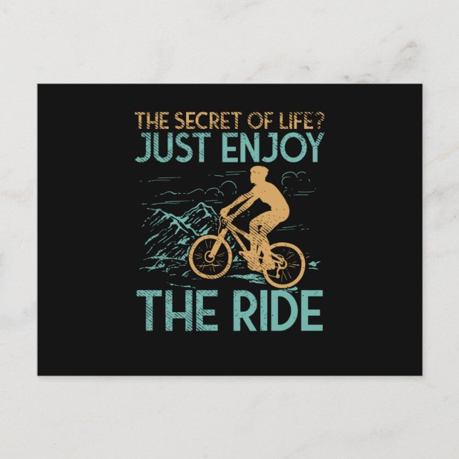 Postal Bicicleta de montaña (Anverso)