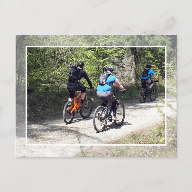 POSTAL BICICLETA DE MONTAÑA (Anverso)