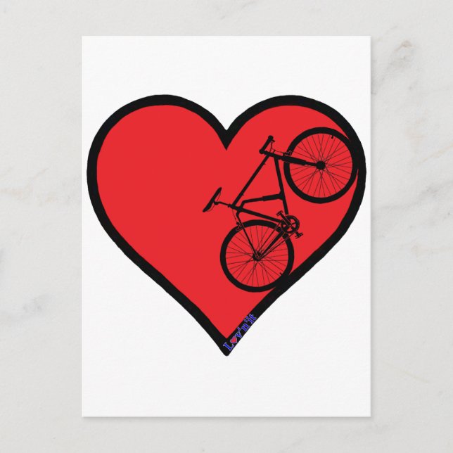 Postal bicicleta de montaña (Anverso)
