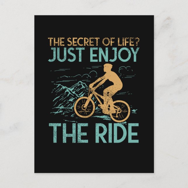 Postal Bicicleta de montaña (Anverso)