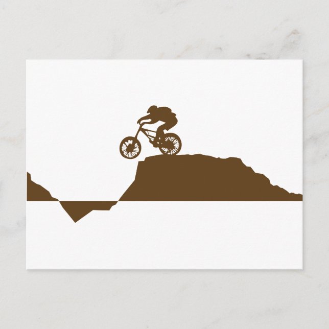 Postal Bicicleta de montaña (Anverso)