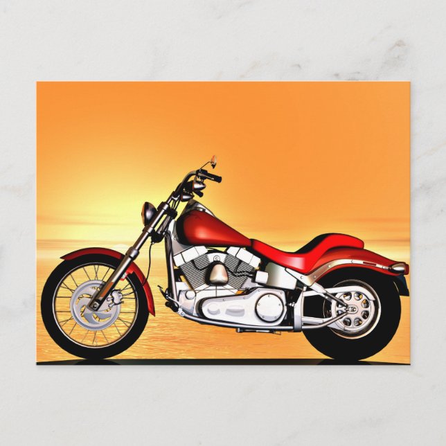 Postal bicicleta de Sunset (Anverso)