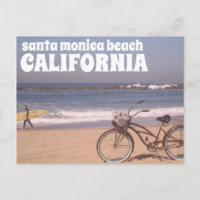 Bicicleta de surf California Santa Monica Beach
