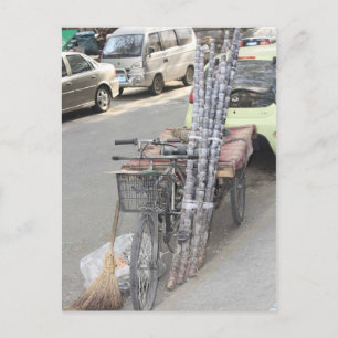 Postal Bicicleta de trabajo de Pekín