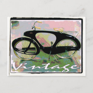 Postal bicicleta de vintage