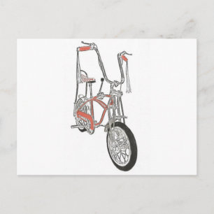 Postal Bicicleta del clásico Naranja de Schwinn Krate 60