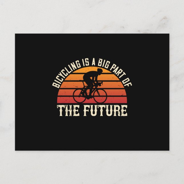 Postal Bicicleta - El ciclismo es una gran parte del futu (Anverso)