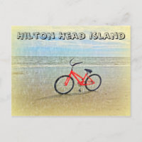 Bicicleta en Sun Shower en Hilton Head Island Beac