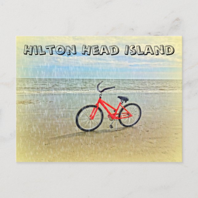 Postal Bicicleta en Sun Shower en Hilton Head Island Beac (Anverso)