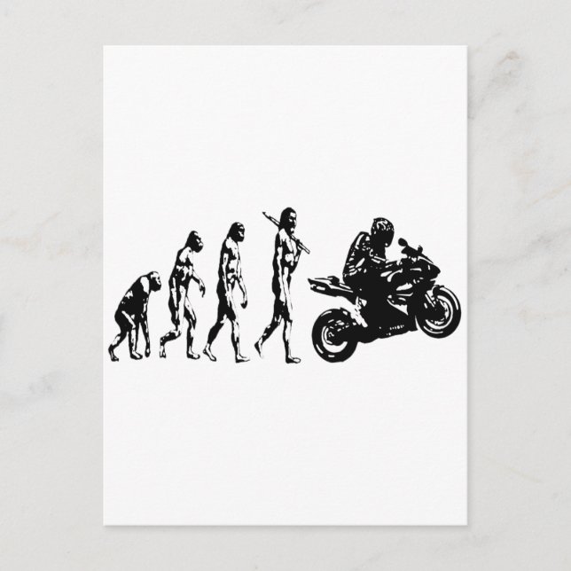 Postal bicicleta evolutiva (Anverso)