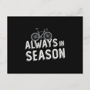 Postal Bicicleta Grasa Siempre En Temporada Biker Lover M