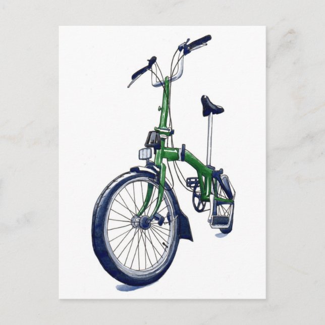 Postal Bicicleta Green Brompton (Anverso)