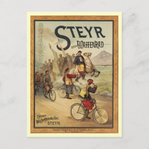 Postal Bicicleta militar Steyr Waffenrad, Alrededor de 19