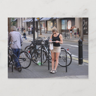 Postal Bicicleta minifalda