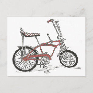 Postal Bicicleta músculo Schwinn Stingray Apple Krate de