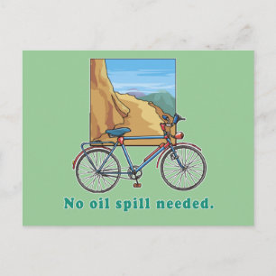 Postal Bicicleta:  No se necesita derrame de petróleo cam