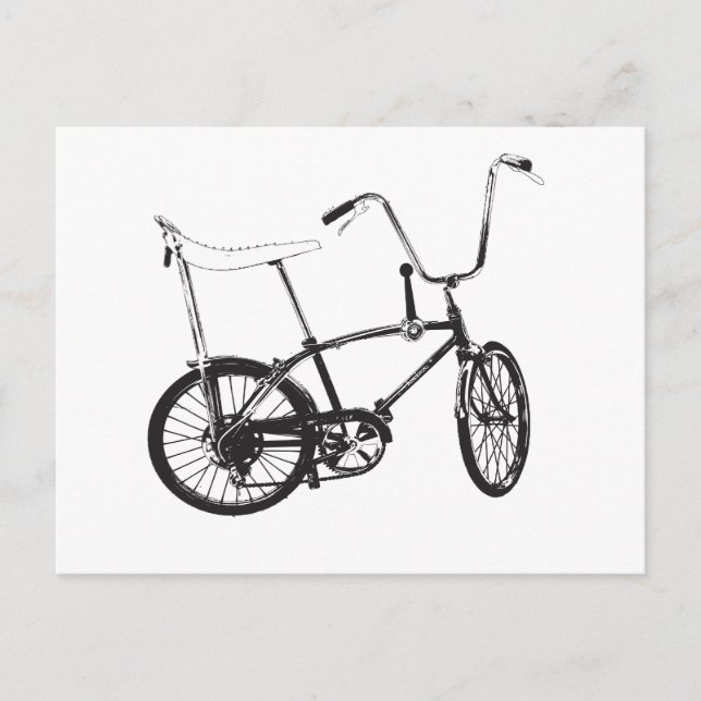 Postal Bicicleta original de la escuela (Anverso)