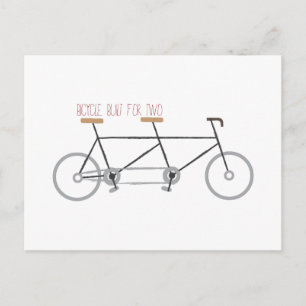 Postal Bicicleta para dos