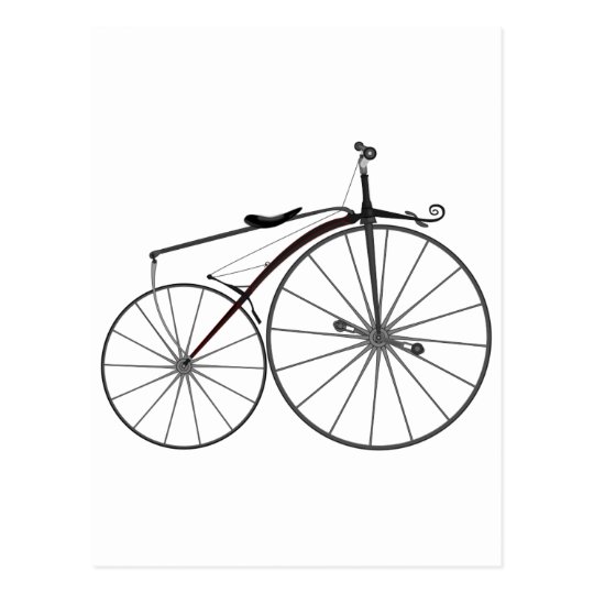 Postal Bicicleta pasada de moda del "Boneshaker"