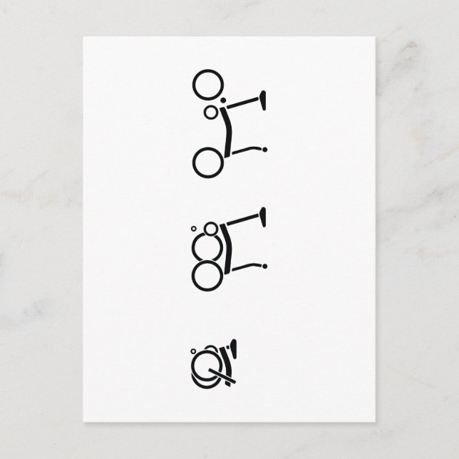 Postal Bicicleta plegable Brompton (Anverso)