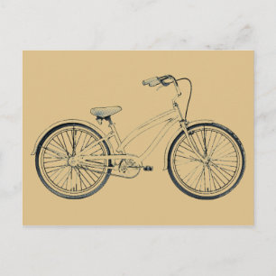 Postal bicicleta retro