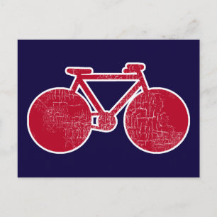 Postal bicicleta roja