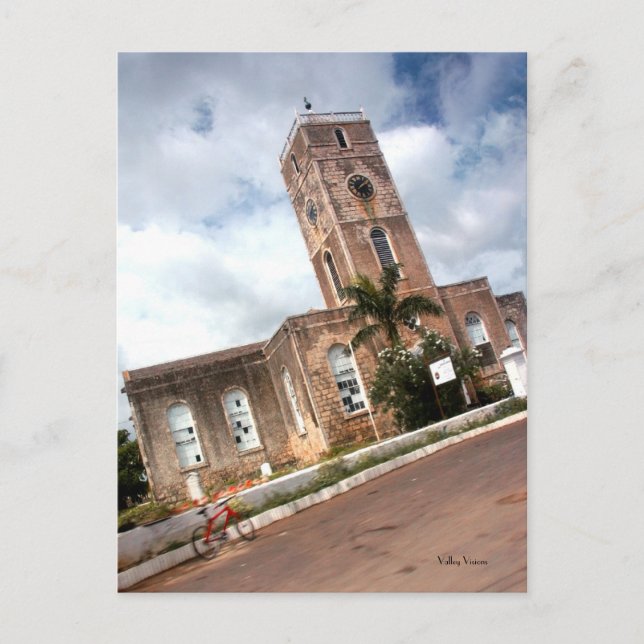 Postal Bicicleta Roja En Jamaica (Anverso)