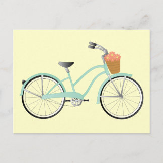 Postal Bicicleta verde de hidrocarburos