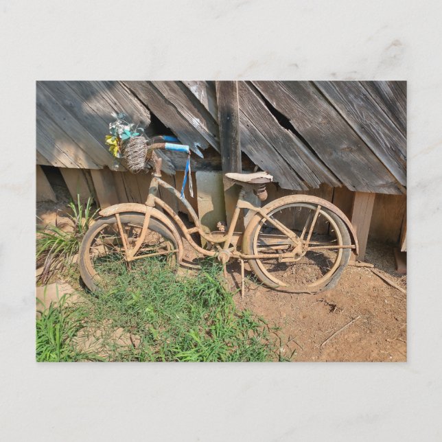 Postal  Bicicleta vieja (Anverso)