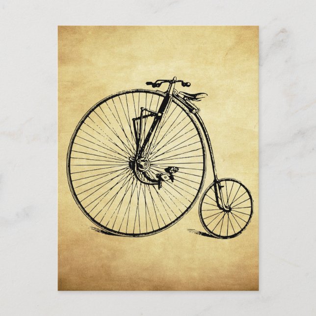 Postal Bicicleta Vintage (Anverso)