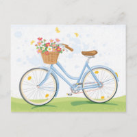 Bicicleta Vintage con cesta de flores