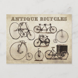 Postal Bicicletas antiguas (Velocipedes)
