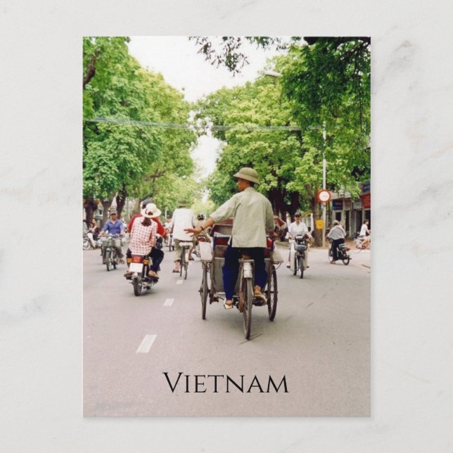 Postal bicicletas callejeras de vietnam (Anverso)