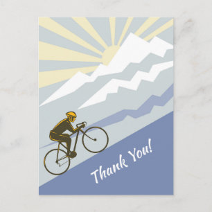 Postal Bicicletas ciclistas de montaña gracias