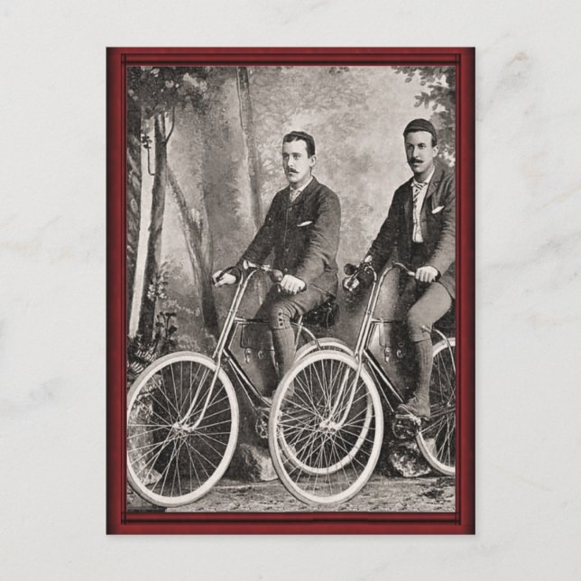Postal Bicicletas de Caballeros Vintage (Anverso)