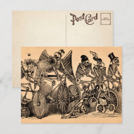 Postal Bicicletas De Calaveras Postcard