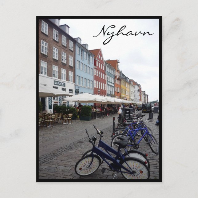 Postal bicicletas de nyhavn (Anverso)