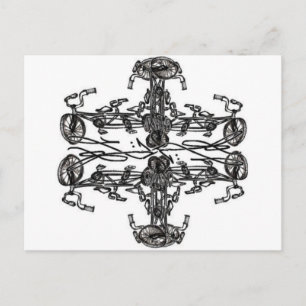 Postal Bicicletas Kaleidescopic con Levi G. signature