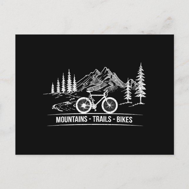 Postal Bicicletas Mountain Trail - Bicicleta ciclista (Anverso)