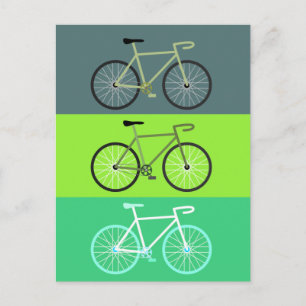 Postal Bicicletas - Verde