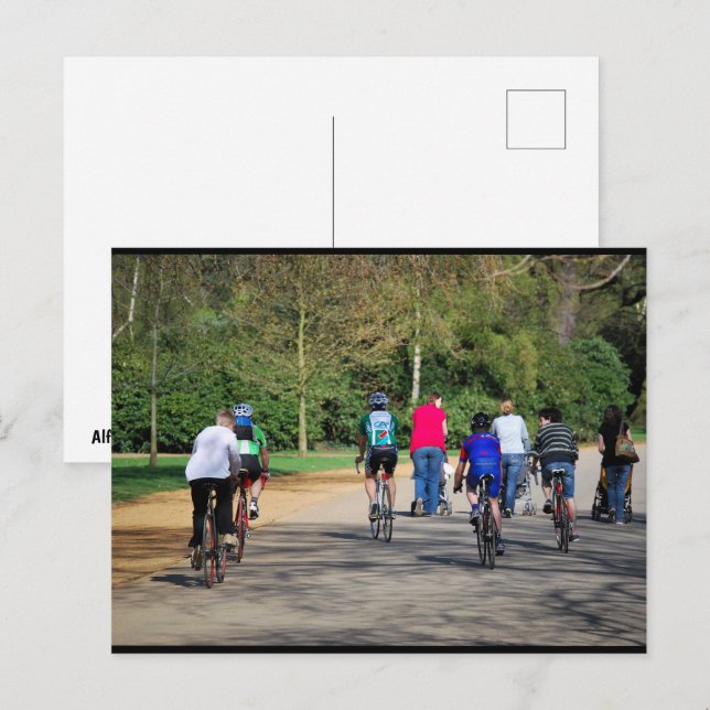 Postal Bicicletas y Cochecitos (Anverso / Reverso)