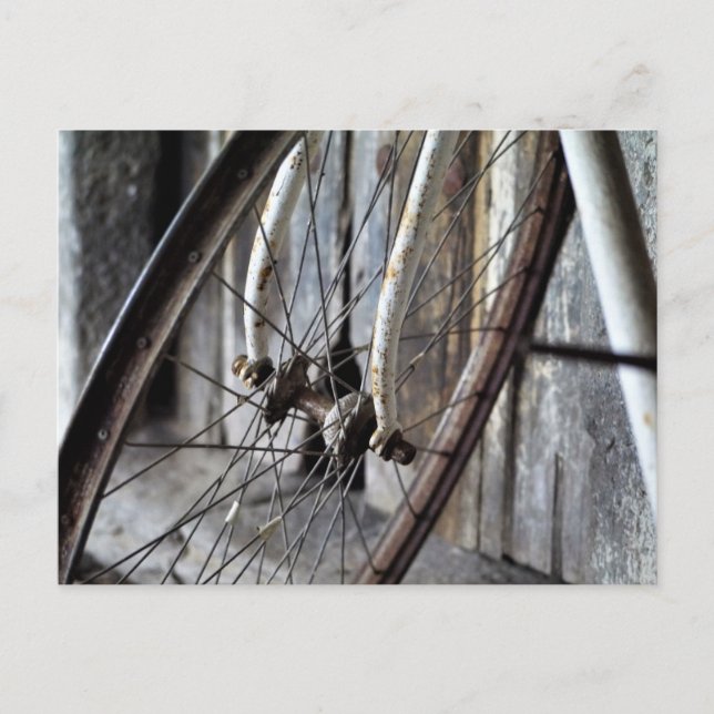 Postal "Bicileta en Vigo de Sanabria" con sobre (Anverso)