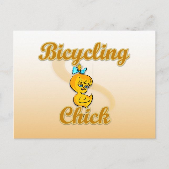 Postal Bicycling Chick (Anverso)