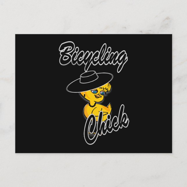 Postal Bicycling Chick #4 (Anverso)