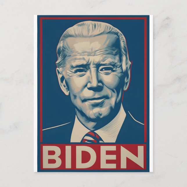 Postal Biden Election 2024 Retro Político (Anverso)