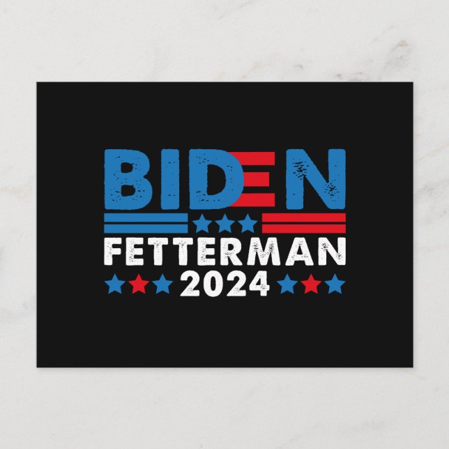 Postal Biden Fetterman 2024 (Anverso)