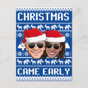 POSTAL BIDEN HARRIS: NAVIDADES LLEGARON TEMPRANO