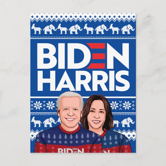 POSTAL BIDEN HARRIS UGLY SWEATER (Anverso)